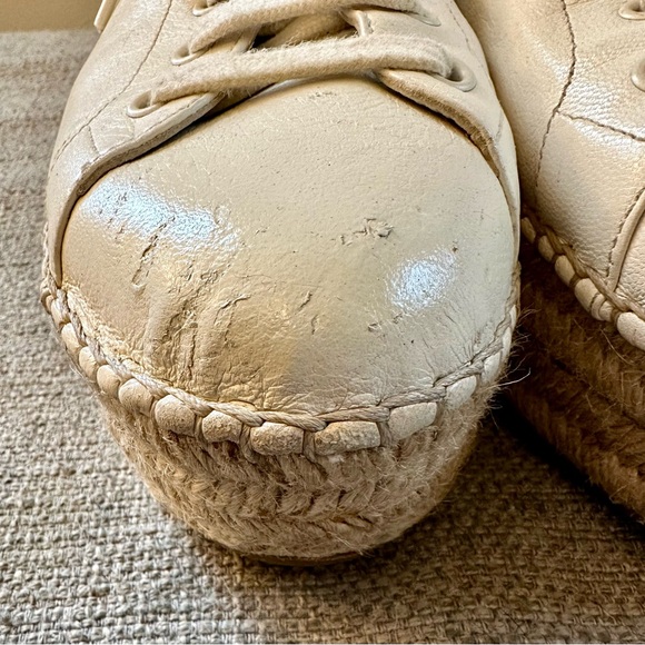 Prada platform espadrille leather sneakers. - Picture 13 of 13